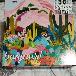 Bonjour! 1000-Piece "Cactus Mountain AZ" Jigsaw Puzzle